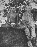 Sri Ramana Maharshi with his mother