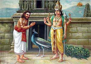 Arunagitinatha and Murugan in the Arunachaleswarar Temple