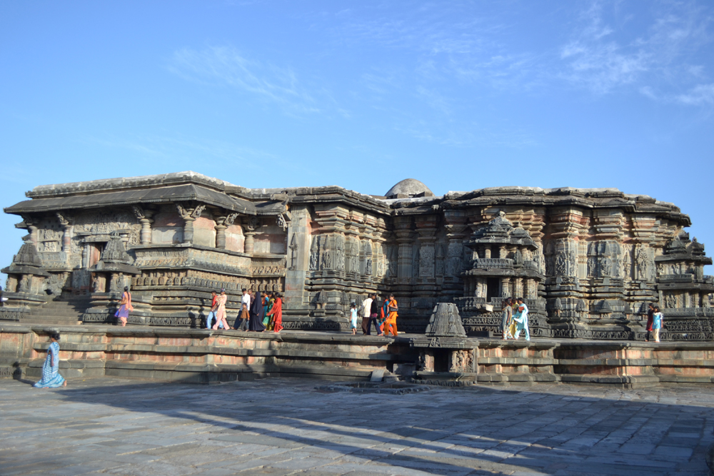 A Hoysala-style temple in Halebid, Karnataka