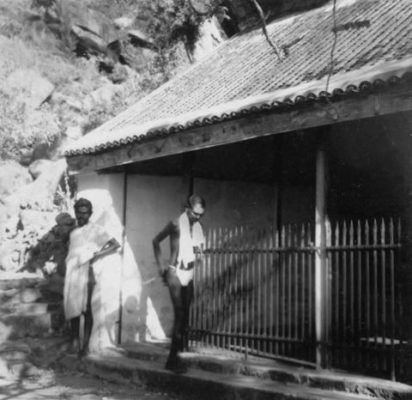 A sadhu outside Virupaksha Cave