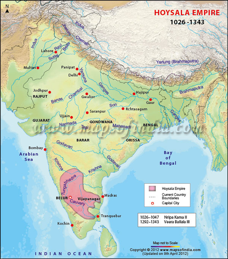 hoysala-dynasty-map