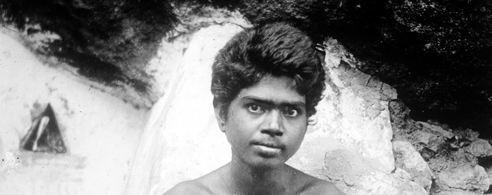 Bhagavan outside Mango Tree Cave, 1902