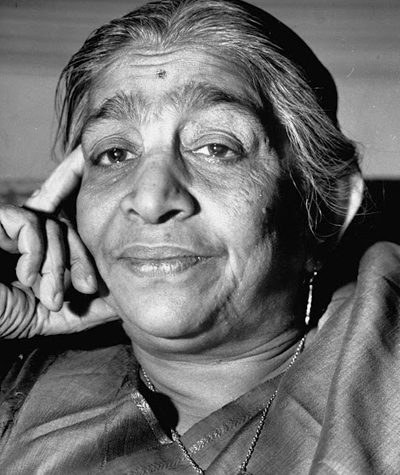 Sarojini Naidu in Bombay in 1946