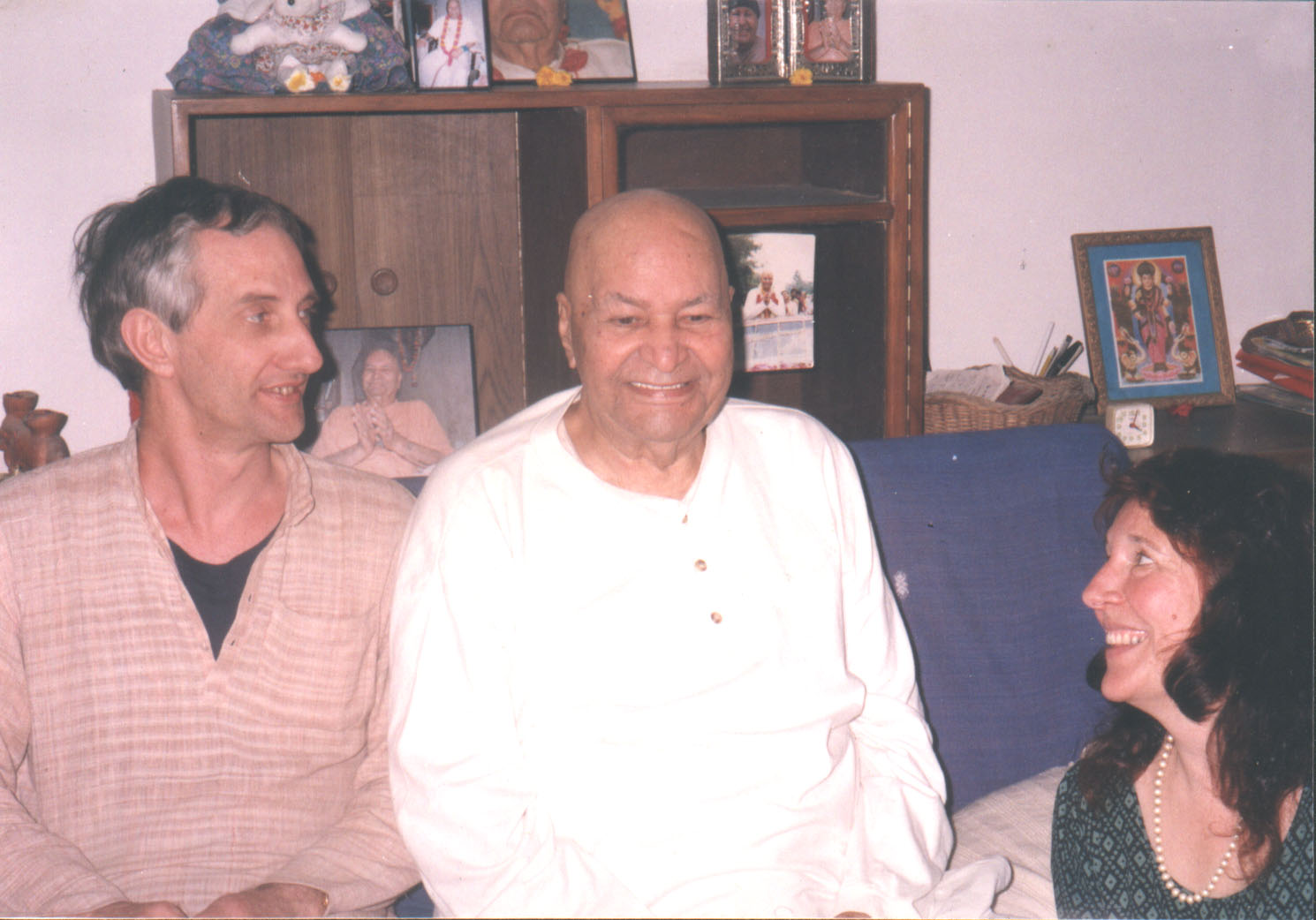 Me, Papaji and Almira in Lucknow in 1996