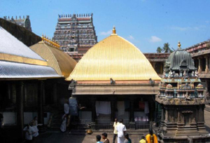 The Golden Dancing Hall in the precincts of the Chidambaram Temple