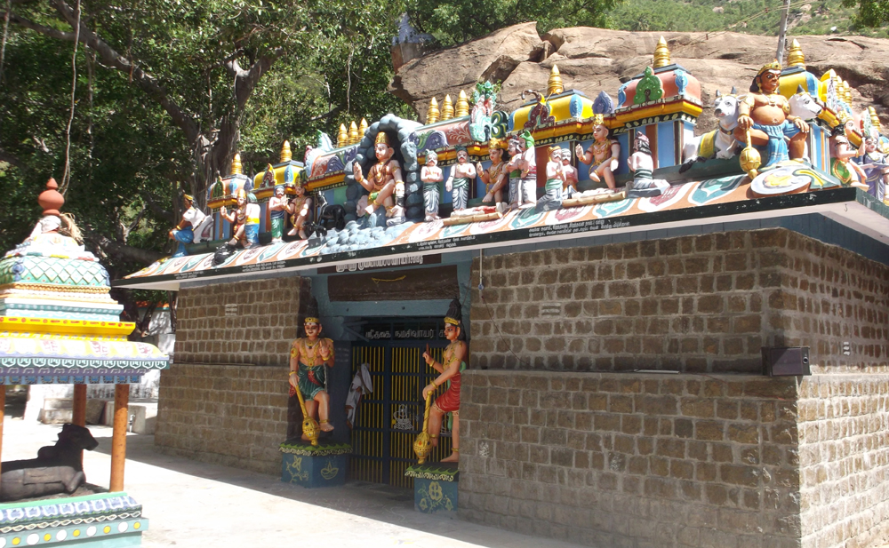 The 2016 entrance to Guhai Namasiva's cave and samadhi shrine