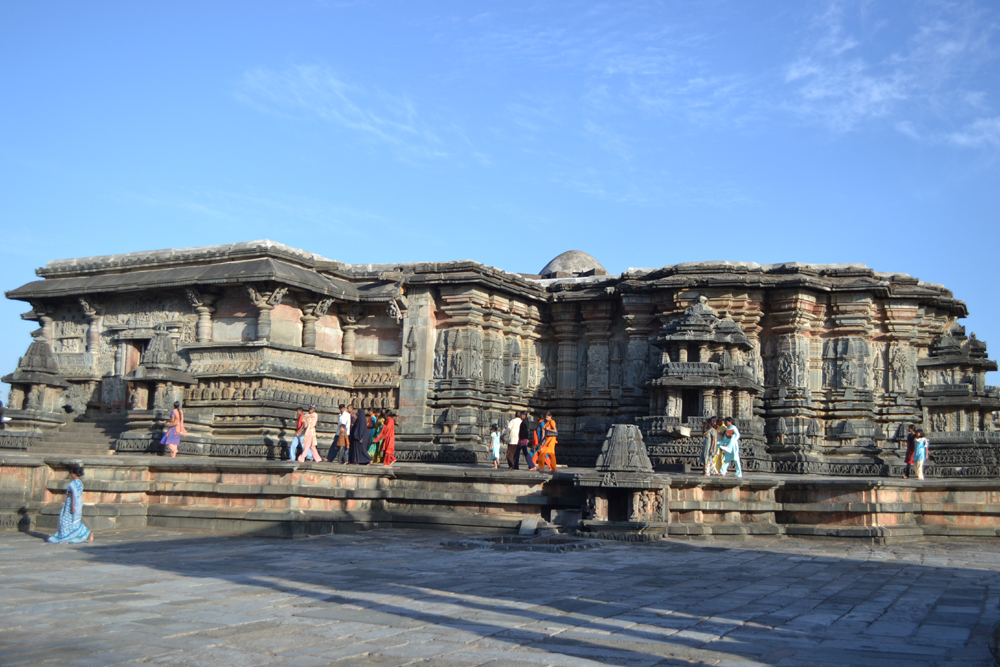 A Hoysala-style temple in Halebid, Karnataka