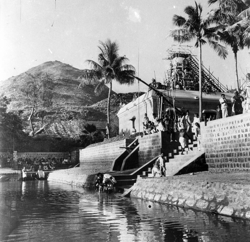 The kumbhabhishekam of the Mother's Temple in March 1949