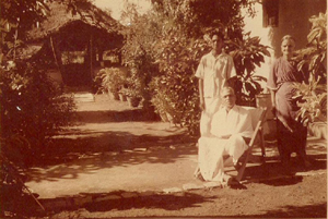 Narayana Iyer outside his house in Ramana Nagar