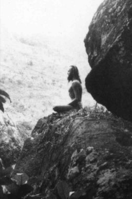 Swami Ramanagiri, meditating