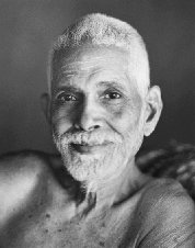A bust of Sri Ramana Maharshi